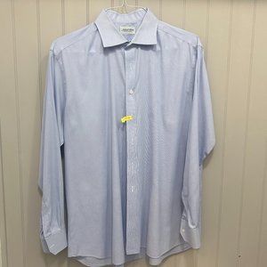 Michael Thomas mens blue dress shirt 16.5/34